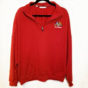 Cutter & Buck | Quarter Zip Red Sweater XL